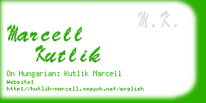 marcell kutlik business card